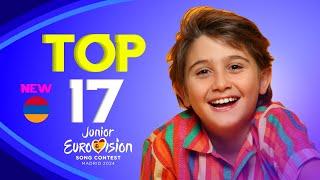 Junior Eurovision 2024 | My Top 17 (New: ) ALL SONGS