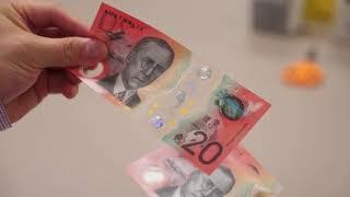 Next generation of Australian banknotes: $20 footage (Audio described version)