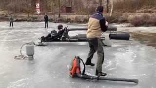 Pulse jet Ice sled. First test!!