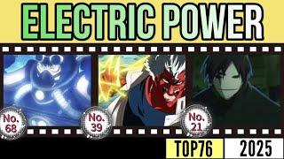 TOP76 Anime Characters With Electric Powers (2025 edition)