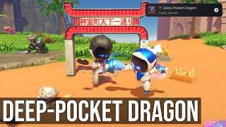 Astro Bot - Deep-Pocket Dragon Trophy (Made A Tough Guy Drop All His Items In Crash Site)