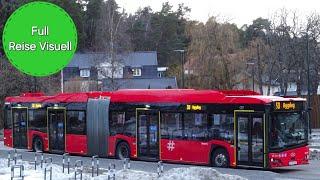 Oslo Ruter 30 Full Route Journey Visual- Nydalen to Bygdøy via Bygdøynes | Unibuss EF45228 23302