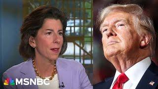 'We don't need his baloney telling us he'll protect us': Gina Raimondo dismisses Trump remark