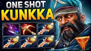 x4 Divine Rapiers Kunkka One Shot 21 Kills +120 Min Comeback | Dota 2 Gameplay