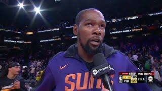 As long as we stay healthy, we'll be fine! - Kevin Durant on return from injury in Suns' win