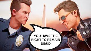 *NEW* T-1000 vs Johnny Cage dialogue intro + Gameplay! - Mortal Kombat 1