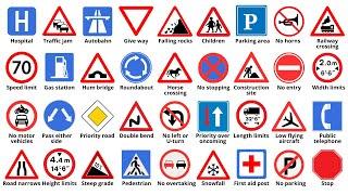 Traffic Signs English Vocabulary | Learn English Words Fast and Easy