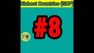 Top 10 richest countries in the world| GDP|wealthiest country in the world| #shorts #trending