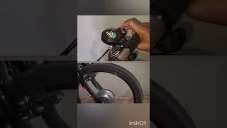 DIY- Testing hoverboard motor on bicycle  #shorts