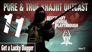 Pure & True Khajiit Outcast Build (11) Get a Lucky Dagger - Skyrim AE Legendary Survival
