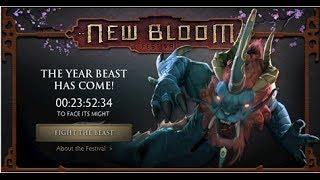Dota 2 New Bloom Festival - Fight the Year Beast Gameplay Commentary #1 - My first 2 games