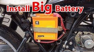 install big battery in bike