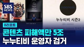 콘텐츠 피해액만 5조…누누티비 운영자 검거 / SBS / #D리포트