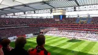 Eintrach Frankfurt vs Vfl Wolfsburg Hymne + Choreo