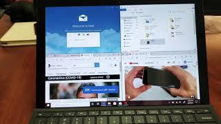 Surface Pro 7: How to Use Split Screen (Multitasking Feature)
