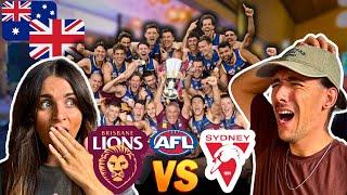 AFL Confuses Clueless Brits – Our First Time Watching! 