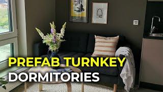 Nardobakken: PREFAB TURNKEY DORMITORIES IN NORWAY - Modular construction in Timber Technology