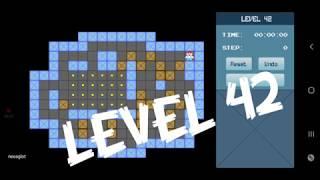 Classic Sokoban Level 42 | without UNDO | Solution 1 - 90