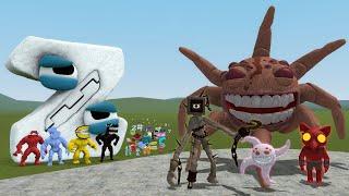 NEW Characters from Roblox DOORS Floor 2 VS Alphabet Lore Family In Garry's Mod!