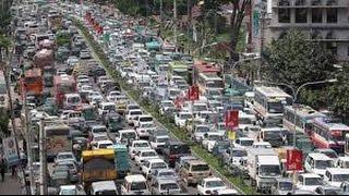 Incredible traffic in Dhaka, Bangladesh