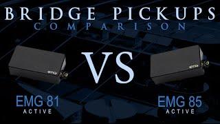 EMG 81 vs EMG 85 - Active Bridge Pickup Guitar Tone Comparison / Review