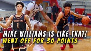 He's got a pro bag! Mike WIlliams is Back! Thanksgiving Hoopfest Germantown vs St Michaels