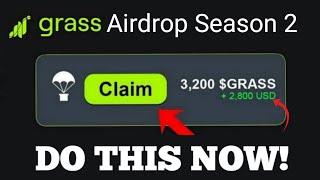 GRASS Airdrop Season 2 - Earn Unlimited $GRASS Token | Gradient Airdrop Claim