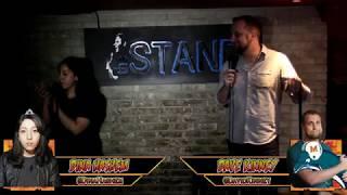 Shy deadpan girl viciously defeats a big loud guy in a NYC comedy roast battle