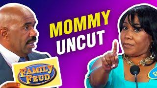 MOMMY! (UNCUT) Steve Harvey says "I QUIT!" on Family Feud!