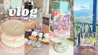 2023 vlog 🩰 celebrating my birthday, fire emblem engage, malleus ita bag, playing ensemble stars