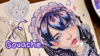Gouache Painting Process Timelapse | ⋆.˚˚.⋆