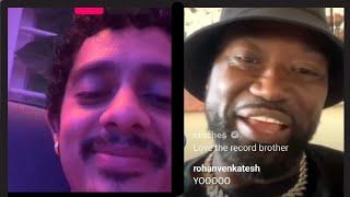 HanumanKind meets Project Pat on full IG live @Hanumankind @projectpatofficialyoutubep1094