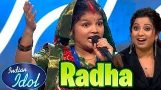 Radha Indian Idol Audition Season 15 2024 | Indian Idol Radha Performance | Bada Maja Rasogulla me