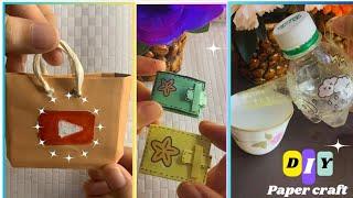 DIY Easy & Creative Paper Crafts when you're bored miniature craft | School supplies #diy