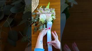 How to wrap a bridal bouquet #flowers #wedding #bridal #craft #ribbon l