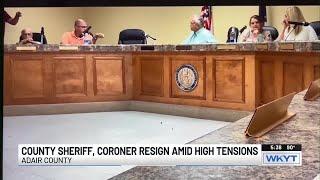 Sheriff, coroner resign from same Ky. county after heated fiscal court meeting