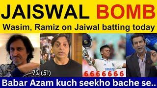 Wasim Akram, Pakistani Reaction on Yashasvi Jaiswal batting | Ramiz Speaks, Shoaib Akhtar IND vs BAN