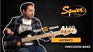 Squier Affinity Precision  Unboxing, test et démo (Review)