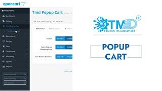 Opencart Popup Shopping Cart