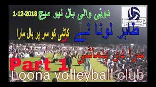 Dubai new match 01-December-2018 shooting volleyball match chakwal club Vs jhelum club (part-1)