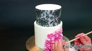 Edible Fabric Sheets - Pink Pomp - Evil Cake Genius!