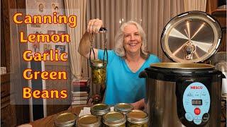 Canning Lemon Garlic Green Beans in the Nesco | Ball Canning Recipe