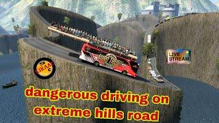 driving overload bus on extreme hills road #5