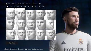 Sergio Ramos FIFA 24 pro clubs look alike tutorial | EA SPORT FC 24 |  Real Madrid | SPAIN LEGEND