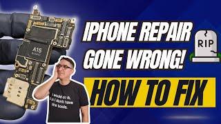 iPhone 13 Pro Max No Power after Back Glass Repair. How To Repair Cracked BBPMU!