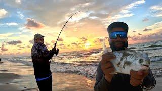 Pompano Texas Surf Fishing (Catch & Cook)