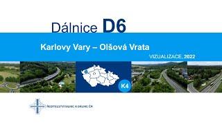 ŘSD ČR - D6 Karlovy Vary - Olšová vrata (vizualizace, 2022)