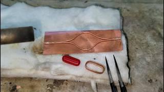 Raktaprabal copper ring making ! How to make a copper ring