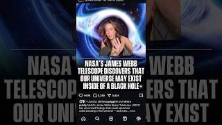 Did JWST discover evidence that we’re living inside a black hole?! #nasa #space #science #shorts