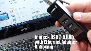 Inateck 3 Ports USB HUB Ethernet Adapter